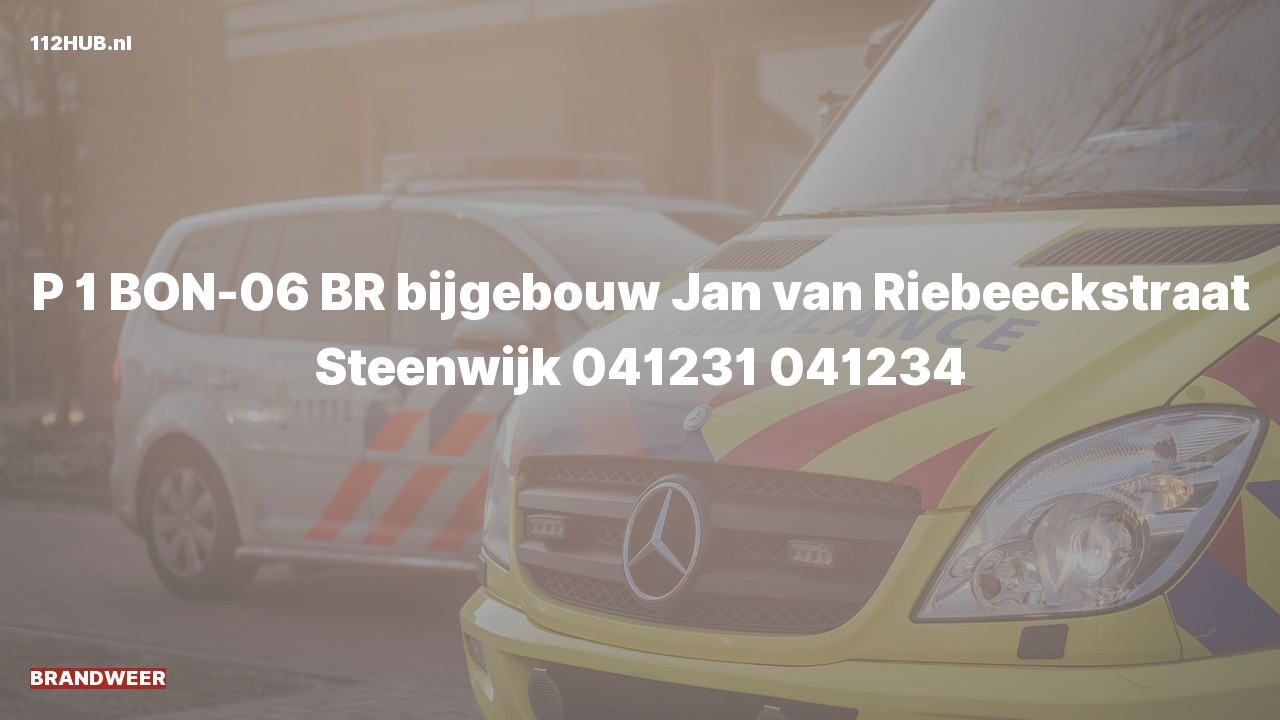 Deelafbeelding voor Brandweer met spoed naar de Jan van Riebeeckstraat in Steenwijk.