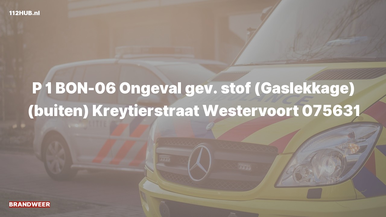 Deelafbeelding voor Brandweer met spoed naar de Kreytierstraat in Westervoort.