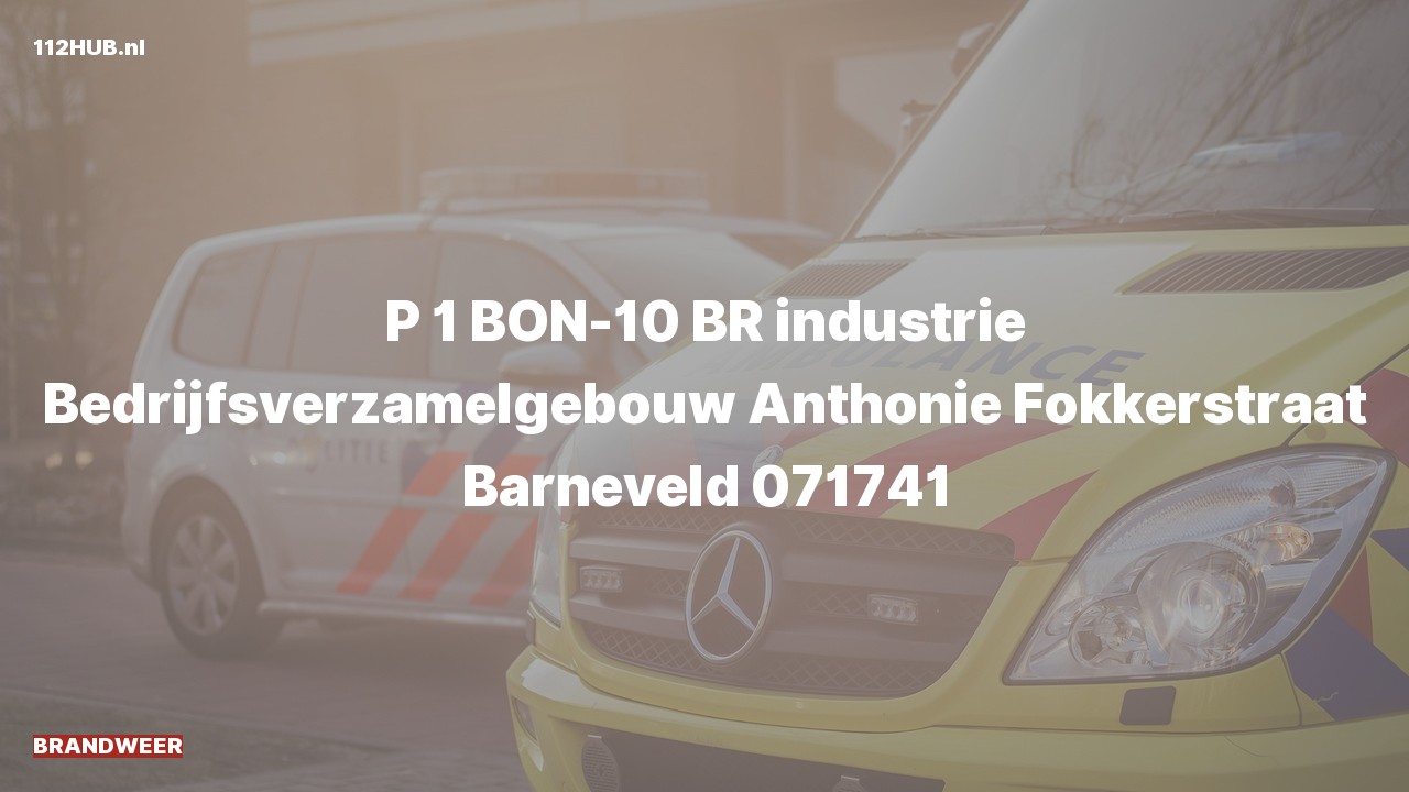 Deelafbeelding voor Brandweer met spoed naar de Anthonie Fokkerstraat in Barneveld.