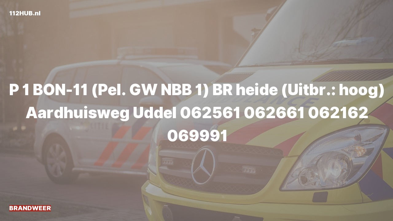 Deelafbeelding voor Brandweer met spoed naar de Aardhuisweg in Uddel.