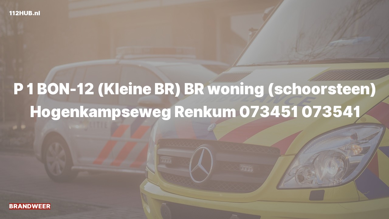 Deelafbeelding voor Brandweer met spoed voor schoorsteenbrand in woning naar de Hogenkampseweg in Renkum.