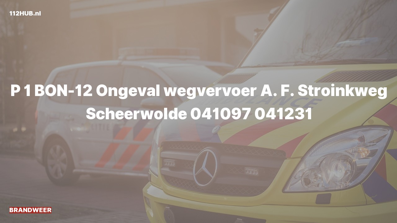 Deelafbeelding voor De brandweer is met spoed uitgerukt voor een verkeersongeval