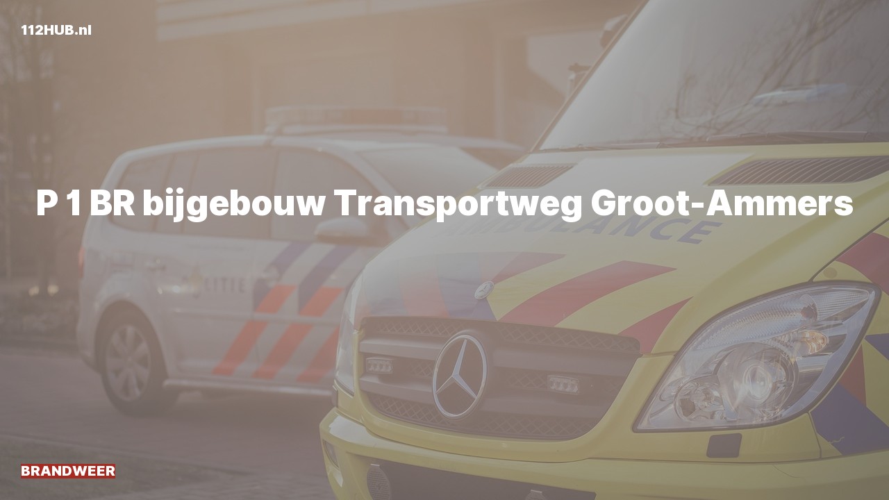 Deelafbeelding voor De brandweer is met spoed uitgerukt voor een brand naar de Transportweg in Groot-Ammers