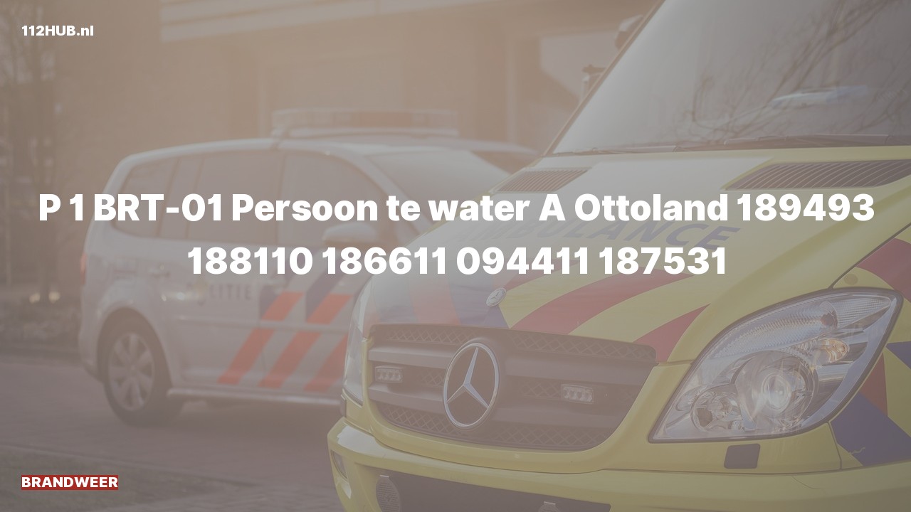 Deelafbeelding voor Brandweer met spoed naar de A in Ottoland.