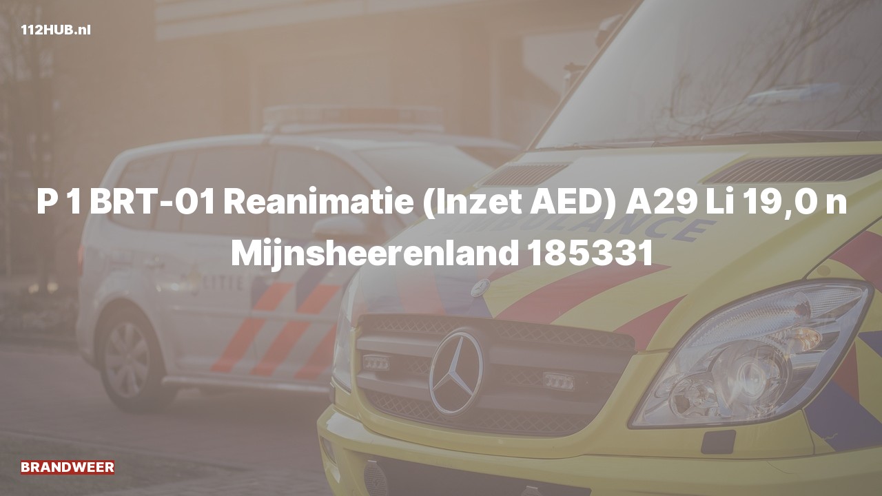 Deelafbeelding voor Brandweer met spoed op de A29 bij hectometerpaaltje 19.