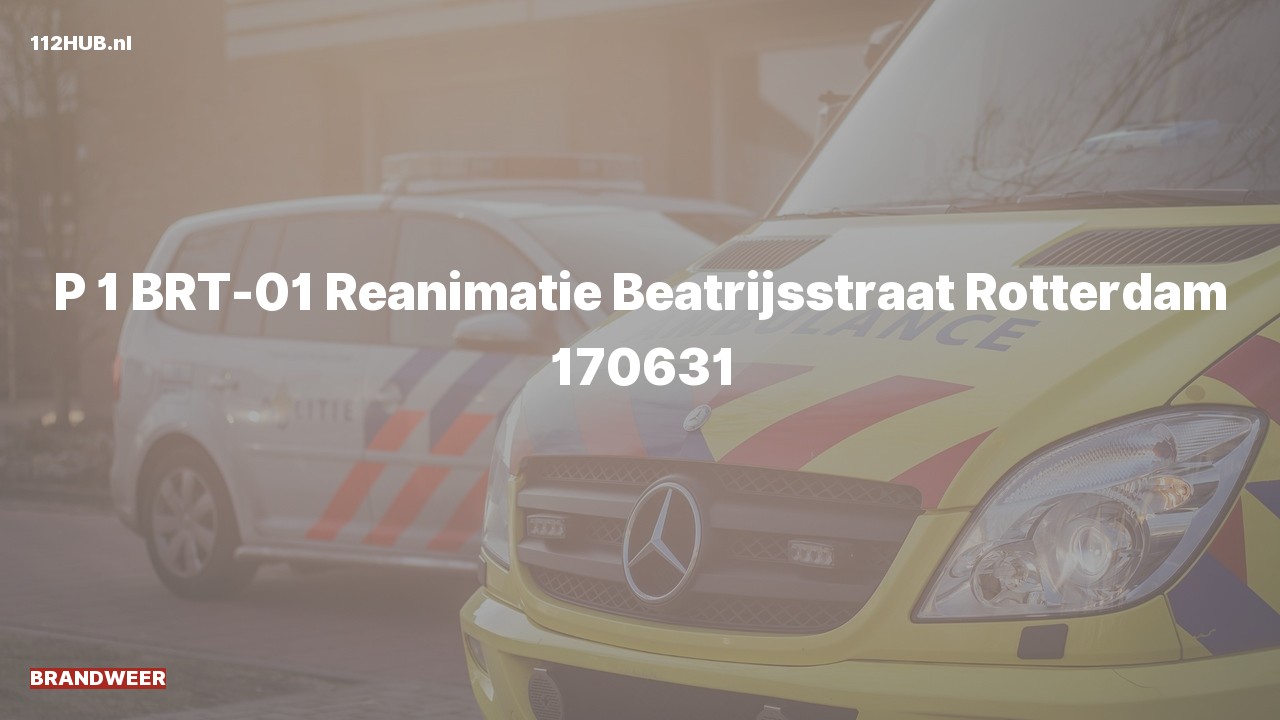 Deelafbeelding voor Brandweer met spoed naar de Beatrijsstraat in Rotterdam.