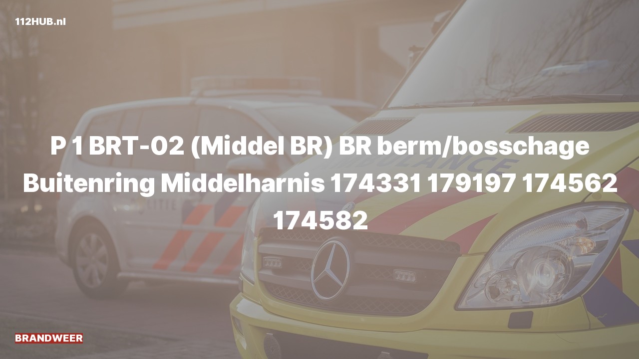 Deelafbeelding voor Brandweer met spoed naar de Buitenring in Middelharnis.