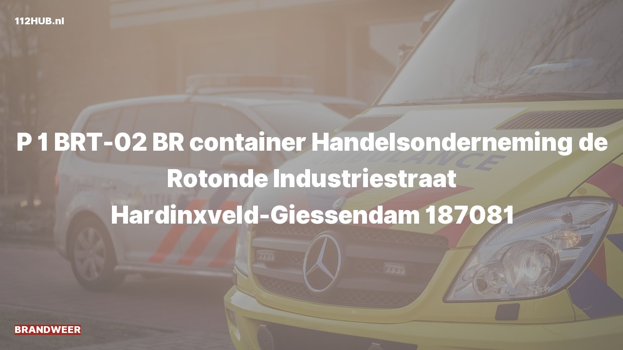 Deelafbeelding voor P2000-melding.