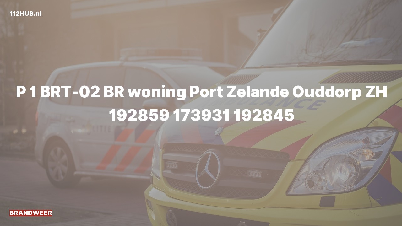 Deelafbeelding voor Brandweer met spoed voor brand in woning naar de Port Zélande in Ouddorp.
