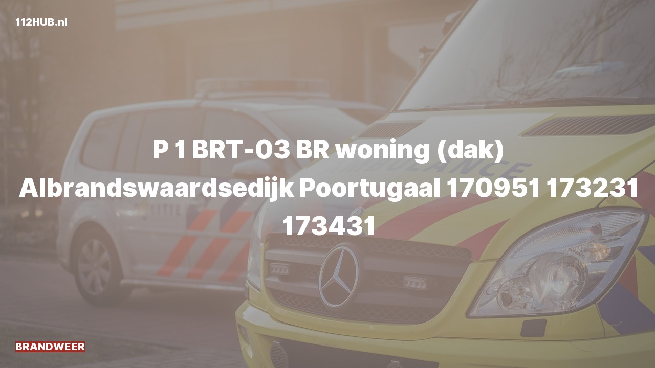 Deelafbeelding voor De brandweer is met spoed uitgerukt voor een woningbrand naar de Albrandswaardsedijk in Poortugaal