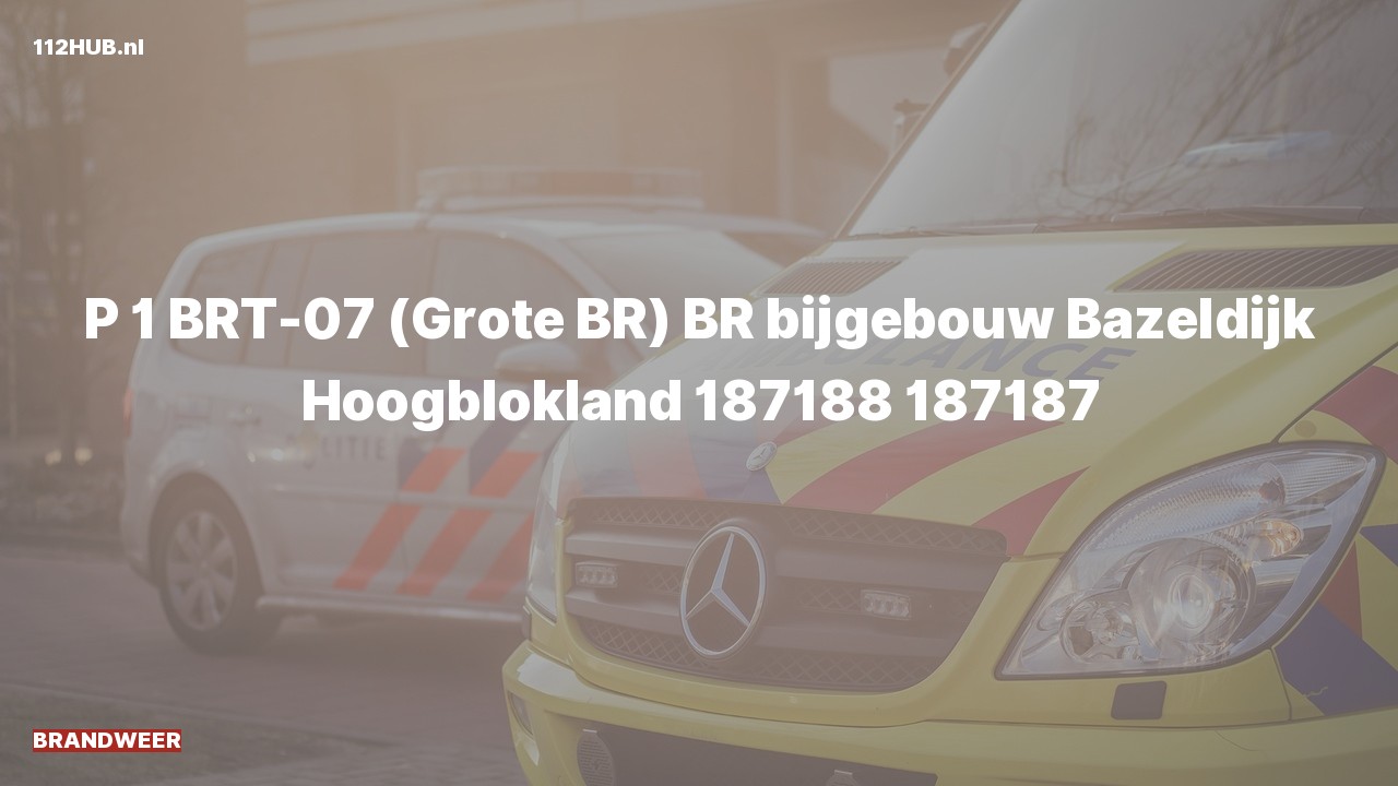 Deelafbeelding voor De brandweer is met spoed uitgerukt voor een brand naar de Bazeldijk in Hoogblokland