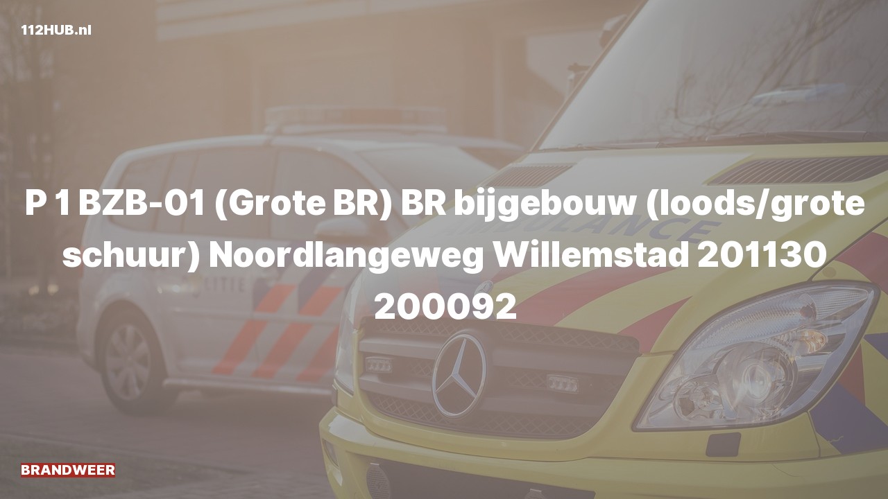 Deelafbeelding voor Brandweer met spoed naar de Noordlangeweg in Willemstad.