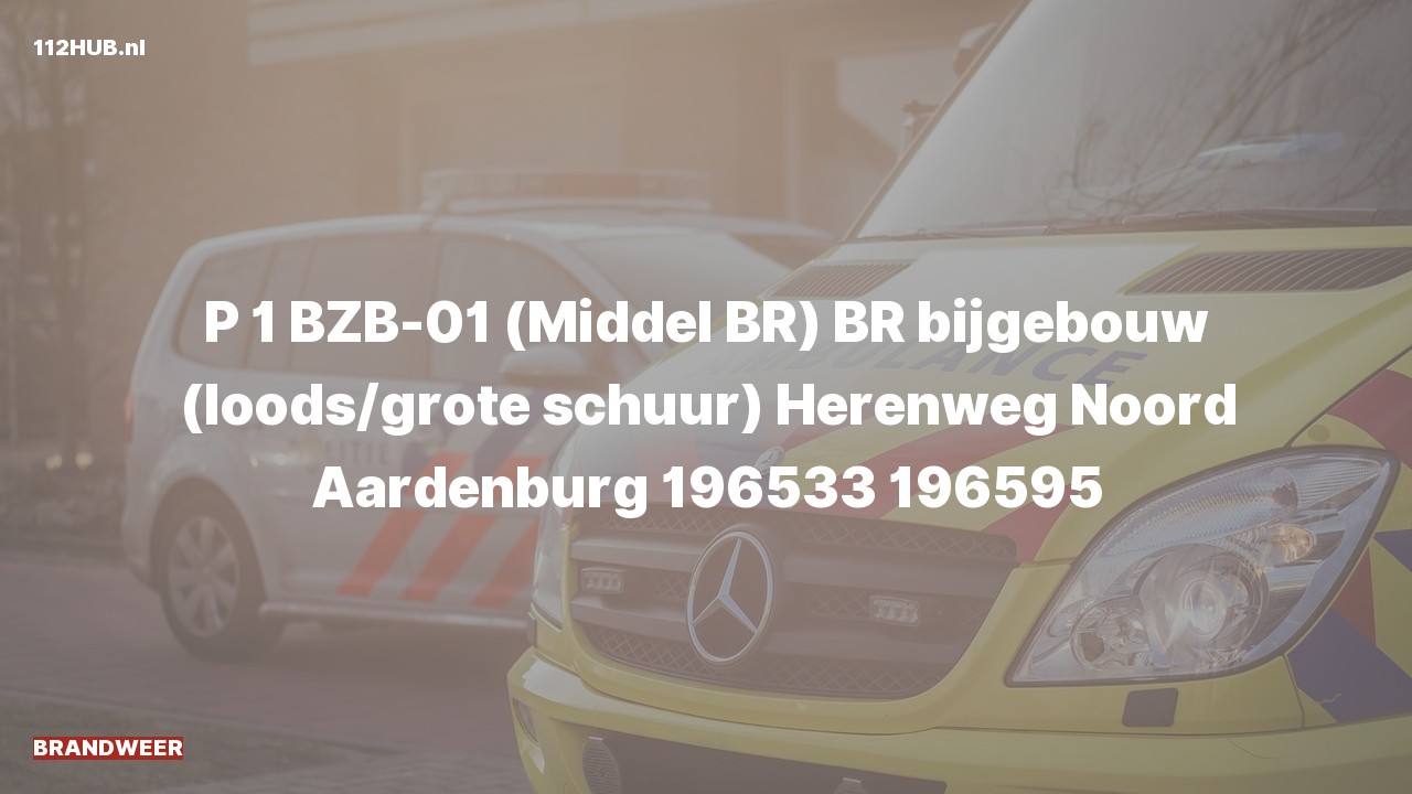 Deelafbeelding voor Brandweer met spoed naar de Herenweg Noord in Aardenburg.