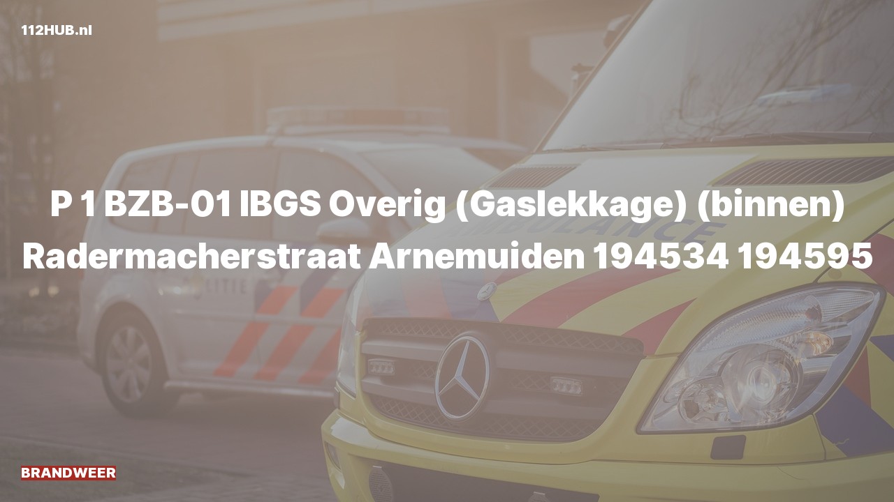 Deelafbeelding voor De brandweer is met spoed uitgerukt naar de Radermacherstraat in Arnemuiden