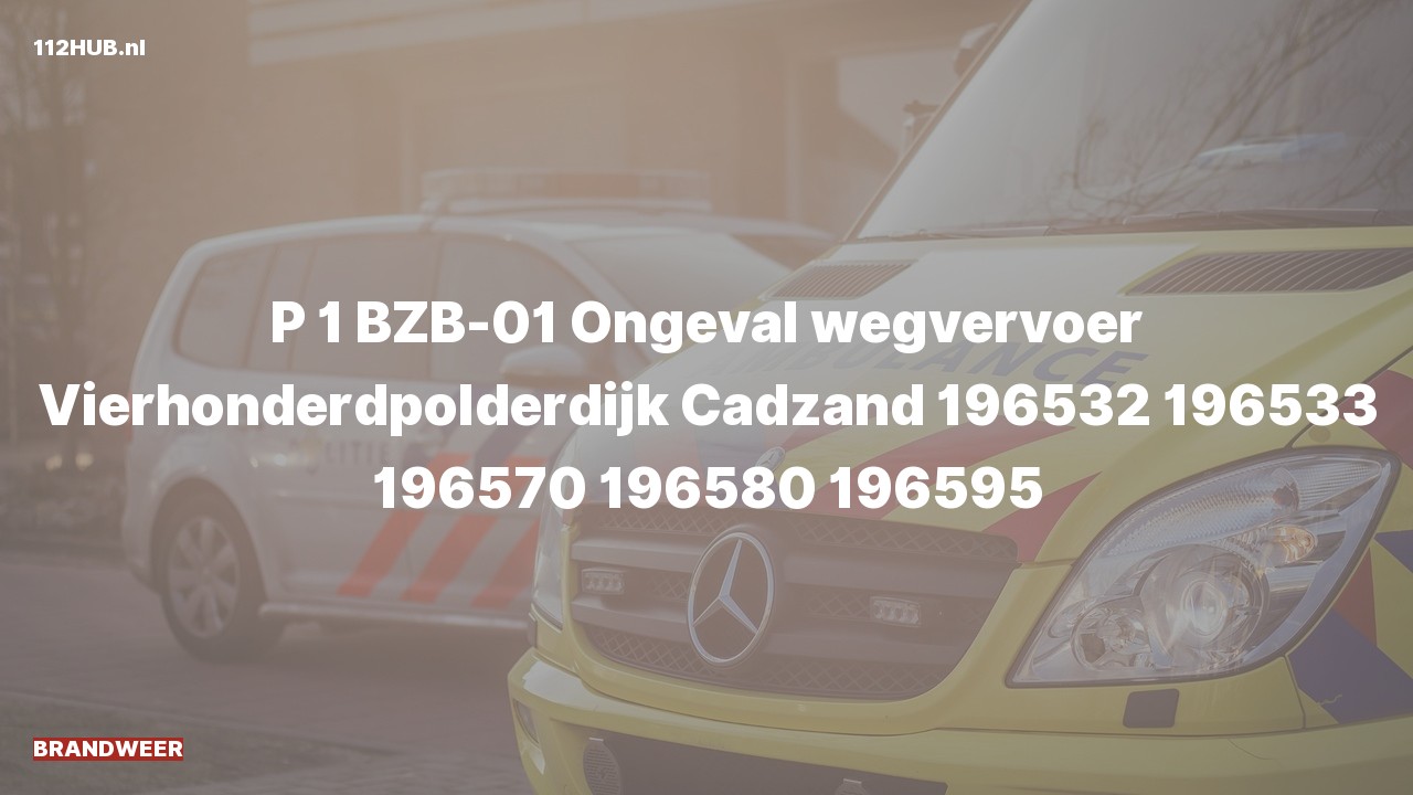 Deelafbeelding voor P2000-melding voor verkeersongeval.
