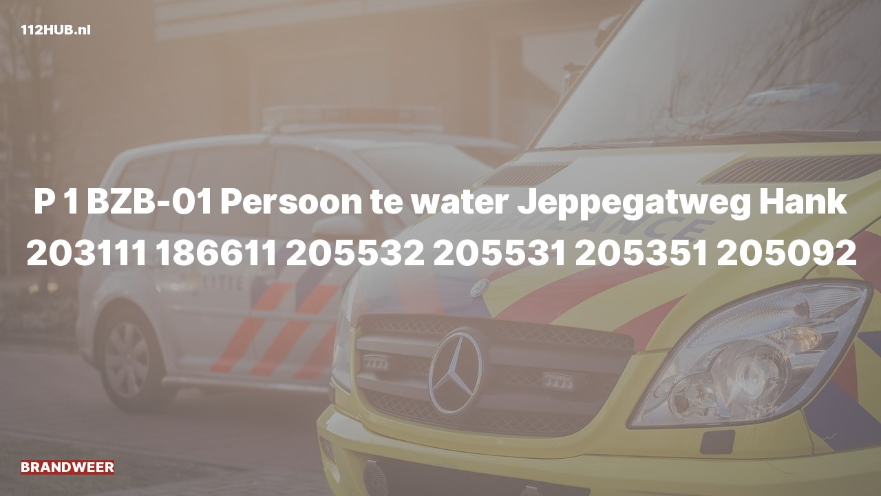 Deelafbeelding voor P2000-melding.