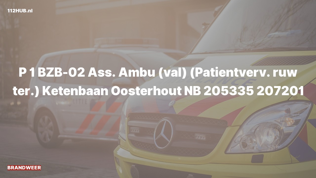 Deelafbeelding voor De brandweer is met spoed uitgerukt voor ambulance-assistentie