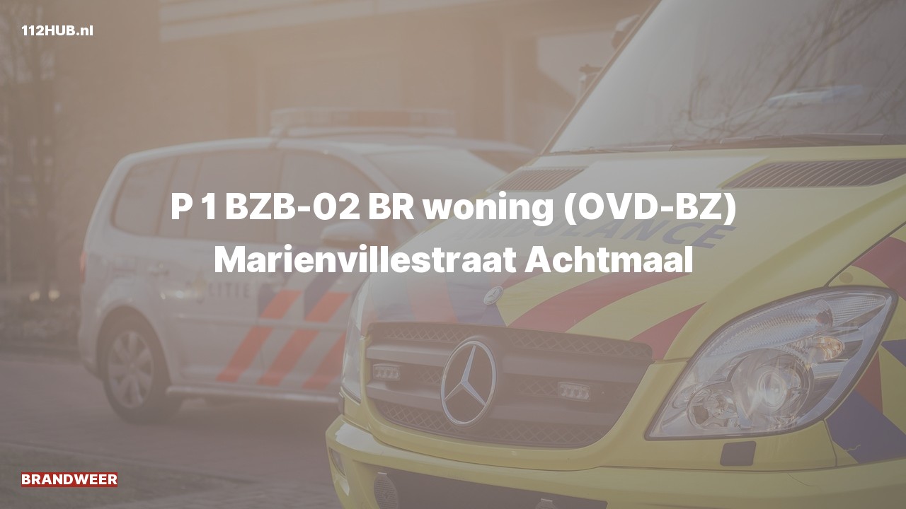 Deelafbeelding voor De brandweer is met spoed uitgerukt voor een woningbrand naar de Marienvillestraat in Achtmaal