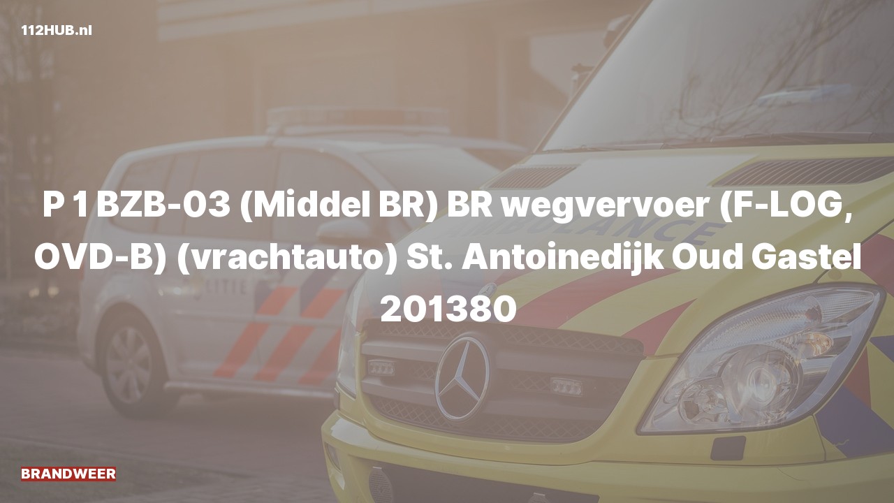 Deelafbeelding voor Brandweer met spoed naar de St. Antoinedijk in Oud Gastel.