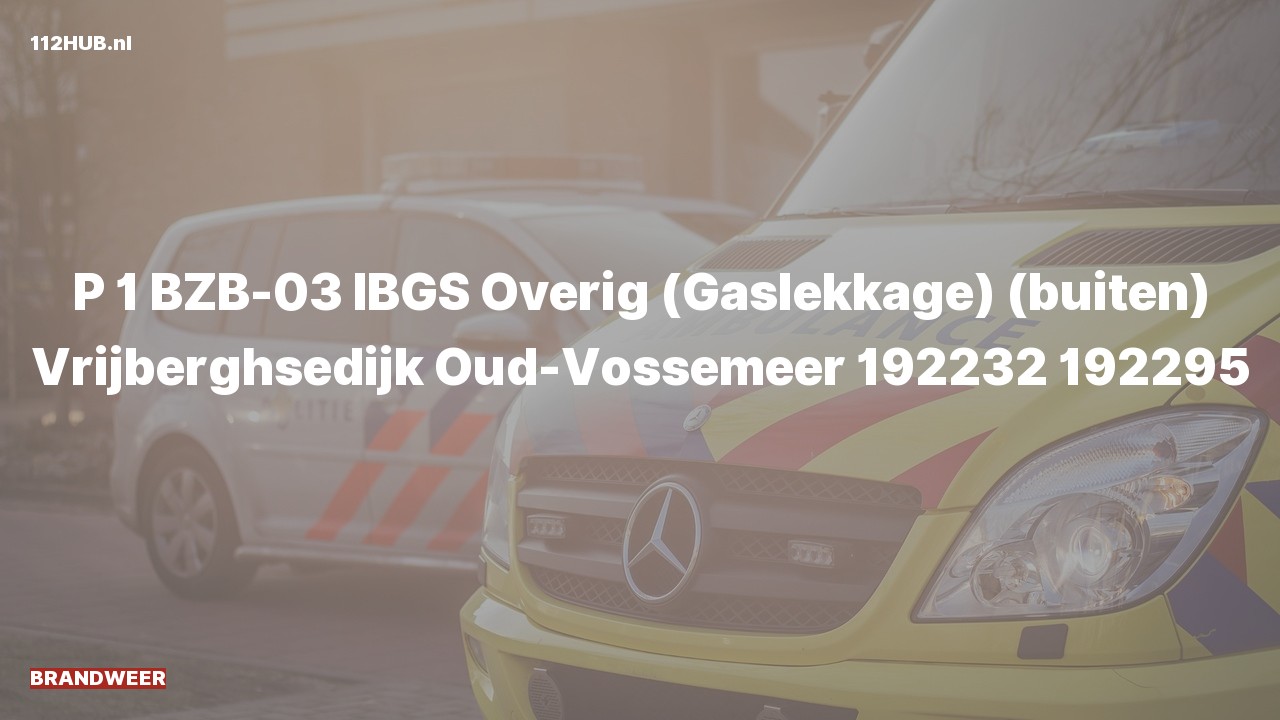 Deelafbeelding voor Brandweer met spoed naar de Vrijberghsedijk in Oud-Vossemeer.