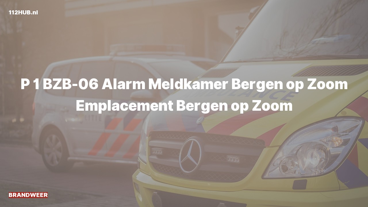 Deelafbeelding voor Brandweer met spoed naar de Emplacement in Bergen op Zoom.