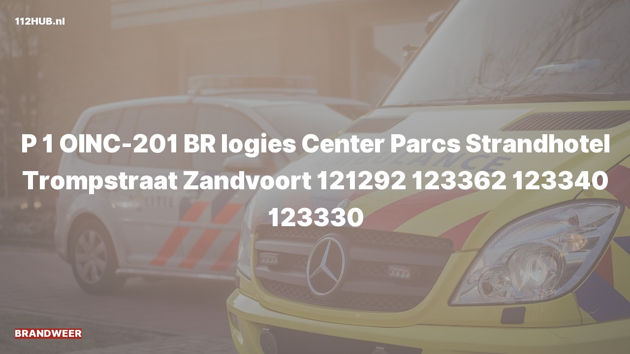 Deelafbeelding voor P2000-melding.