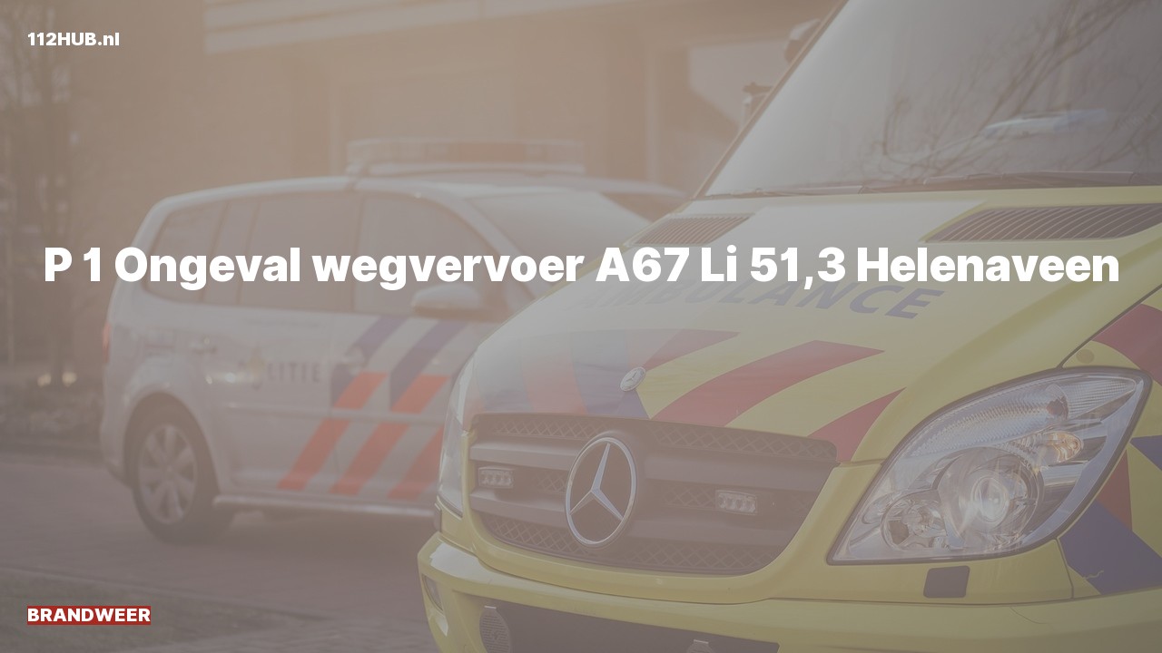Deelafbeelding voor P2000-melding voor verkeersongeval.
