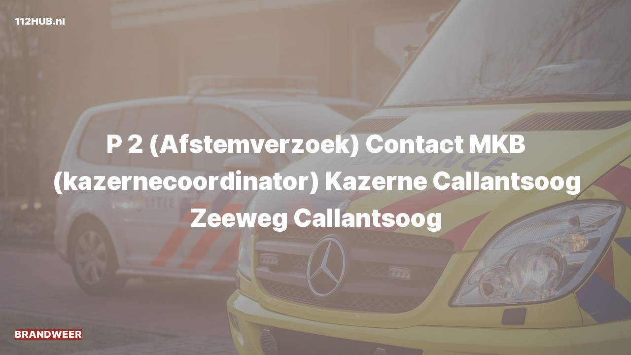 Deelafbeelding voor Brandweer met gepaste spoed contact meldkamer naar de Zeeweg in Callantsoog.