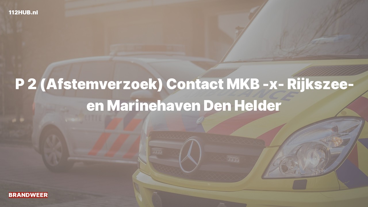 Deelafbeelding voor Brandweer met gepaste spoed contact meldkamer.