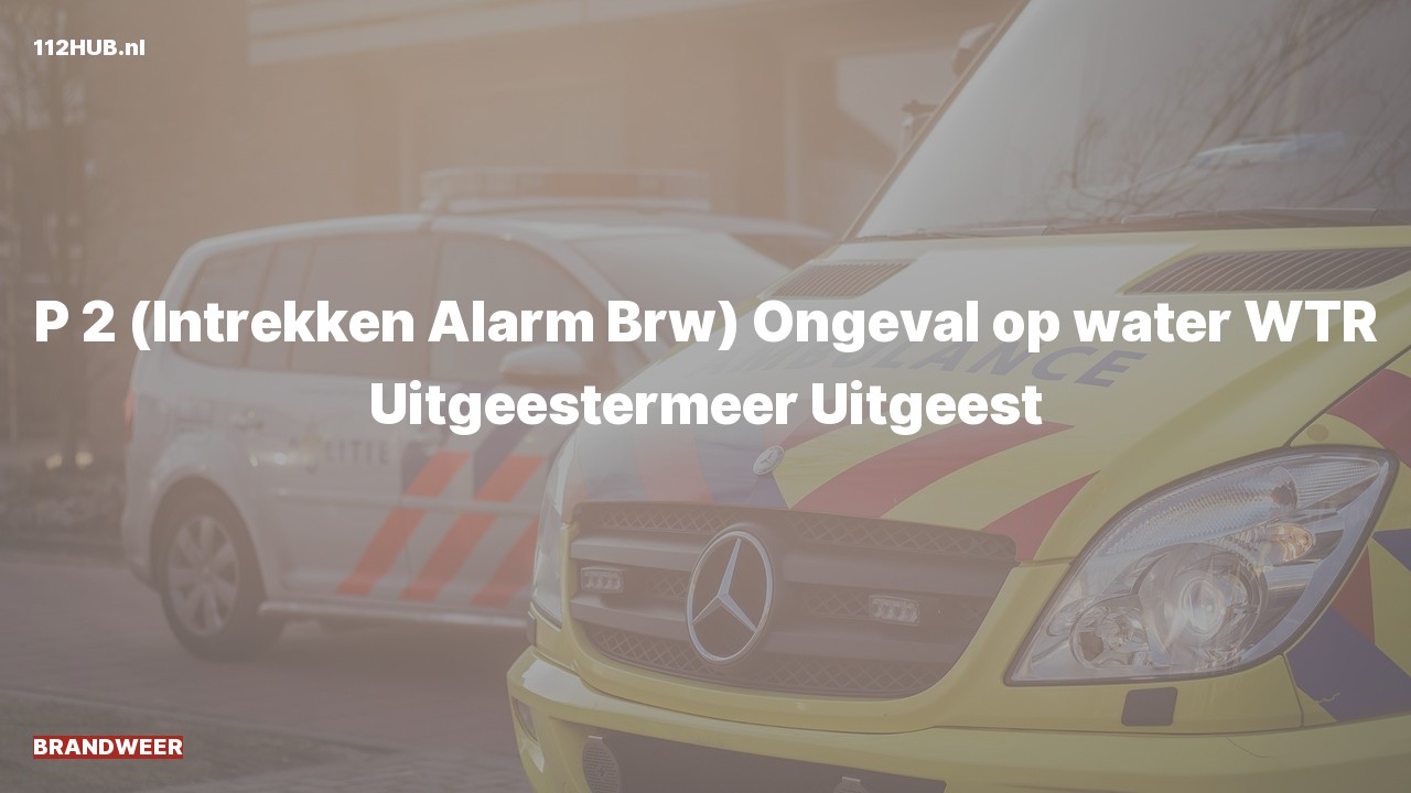 Deelafbeelding voor Brandweer trekt gepaste spoed-alarm in. Was: Ongeval op water WTR Uitgeestermeer Uitgeest.