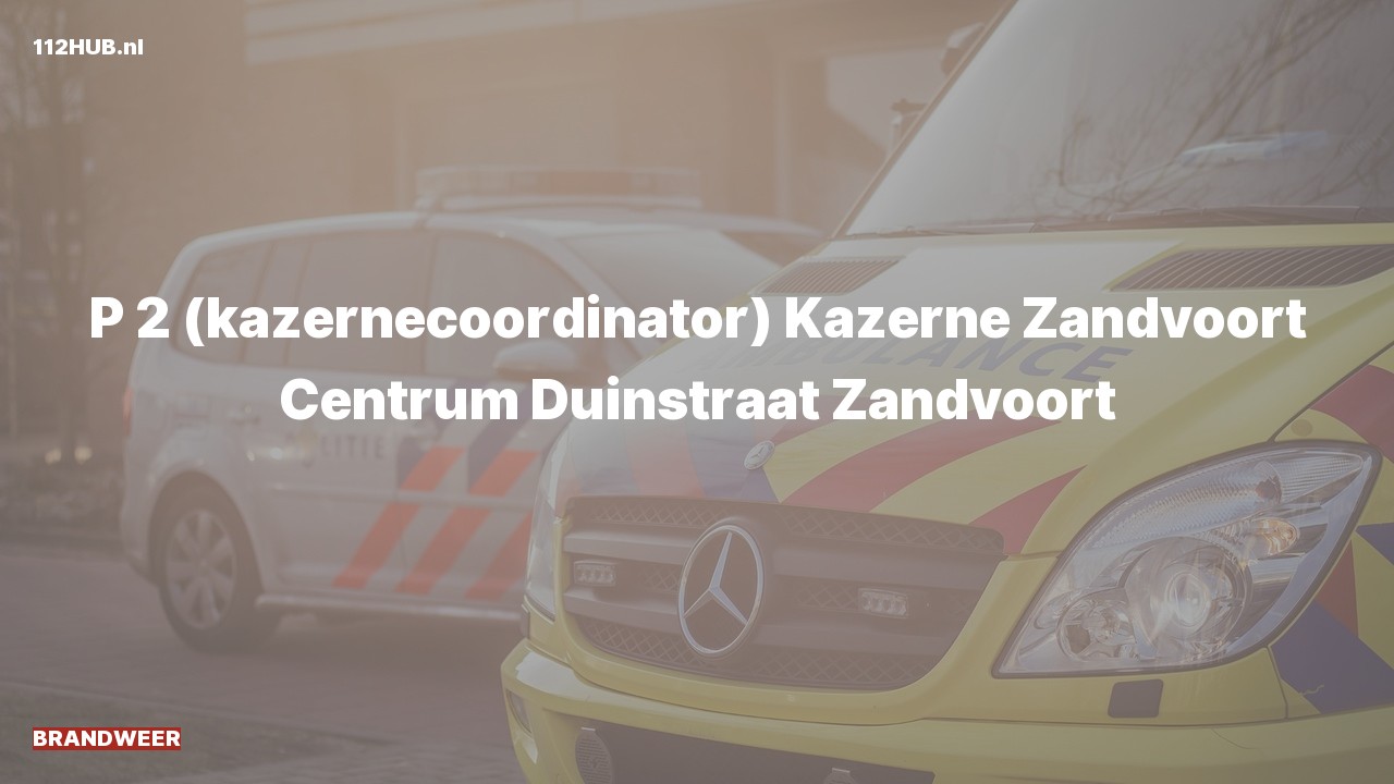 Deelafbeelding voor Brandweer met gepaste spoed naar de Duinstraat in Zandvoort.