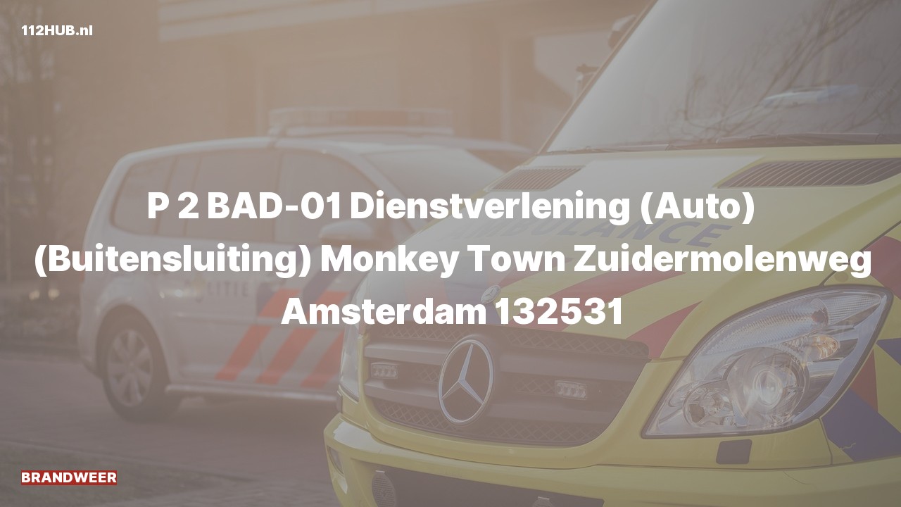 Deelafbeelding voor Brandweer met gepaste spoed naar de Zuidermolenweg in Amsterdam.