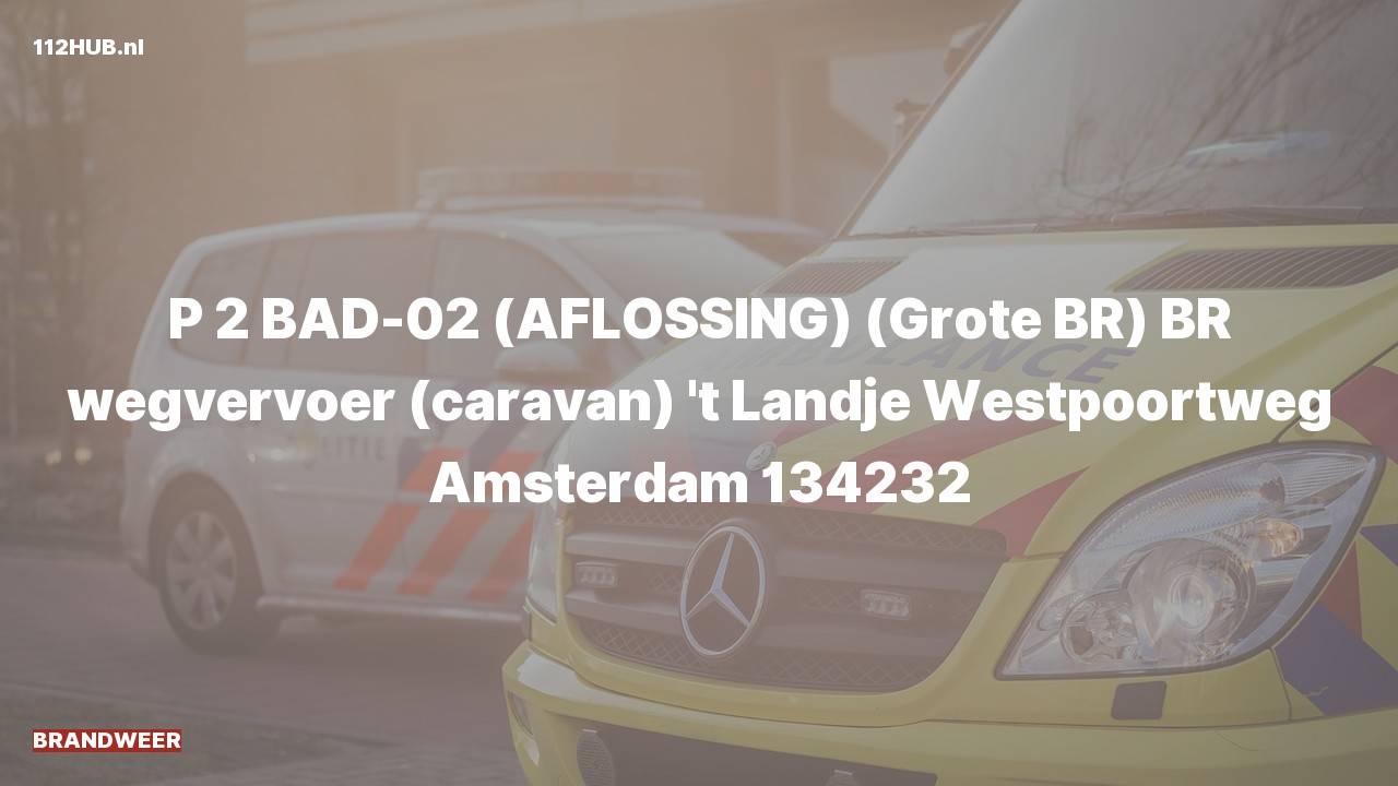 Deelafbeelding voor Brandweer met gepaste spoed naar de Westpoortweg in Amsterdam.