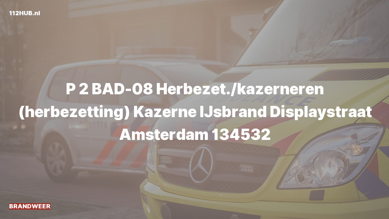 Deelafbeelding voor P2000-melding.