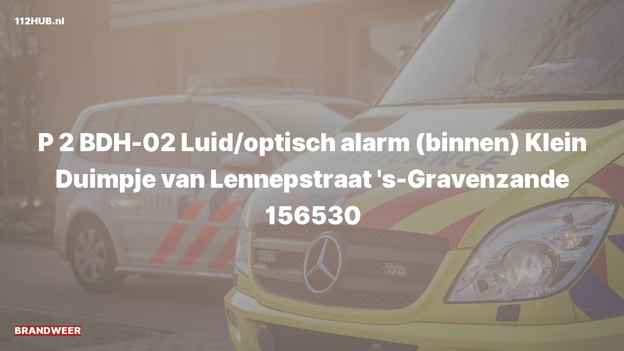 Deelafbeelding voor Brandweer met gepaste spoed naar de van Lennepstraat in 's-Gravenzande.