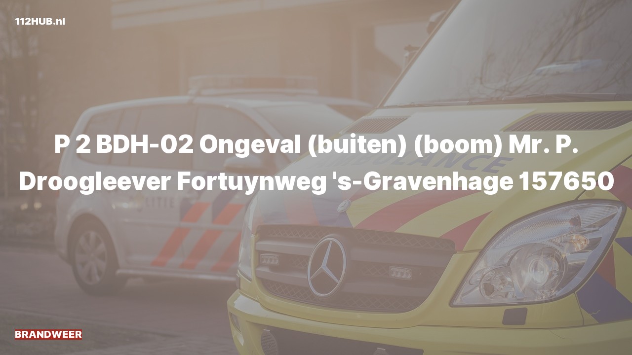 Deelafbeelding voor Brandweer met gepaste spoed naar de Mr. P. Droogleever Fortuynweg in 's-Gravenhage.