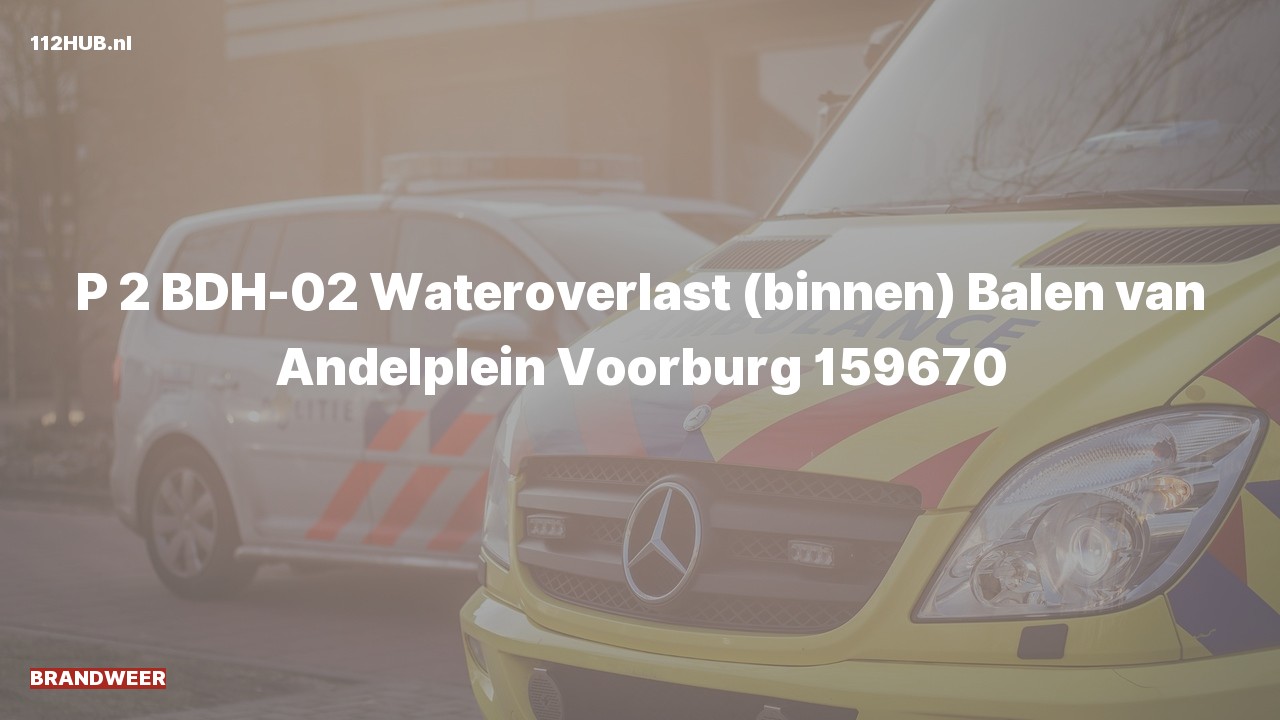 Deelafbeelding voor De brandweer is met gepaste spoed uitgerukt naar de Balen van Andelplein in Voorburg