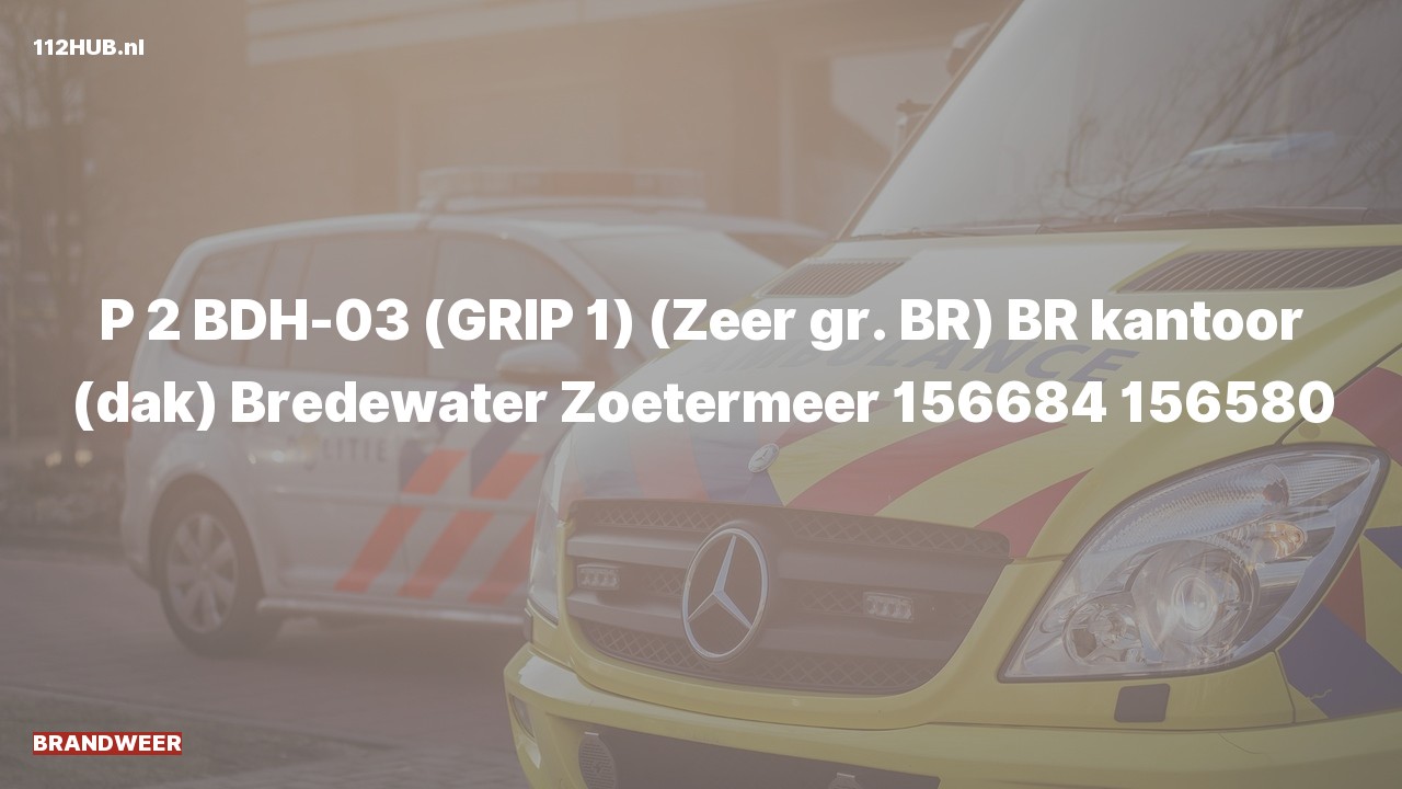 Deelafbeelding voor Brandweer met gepaste spoed naar de Bredewater in Zoetermeer.