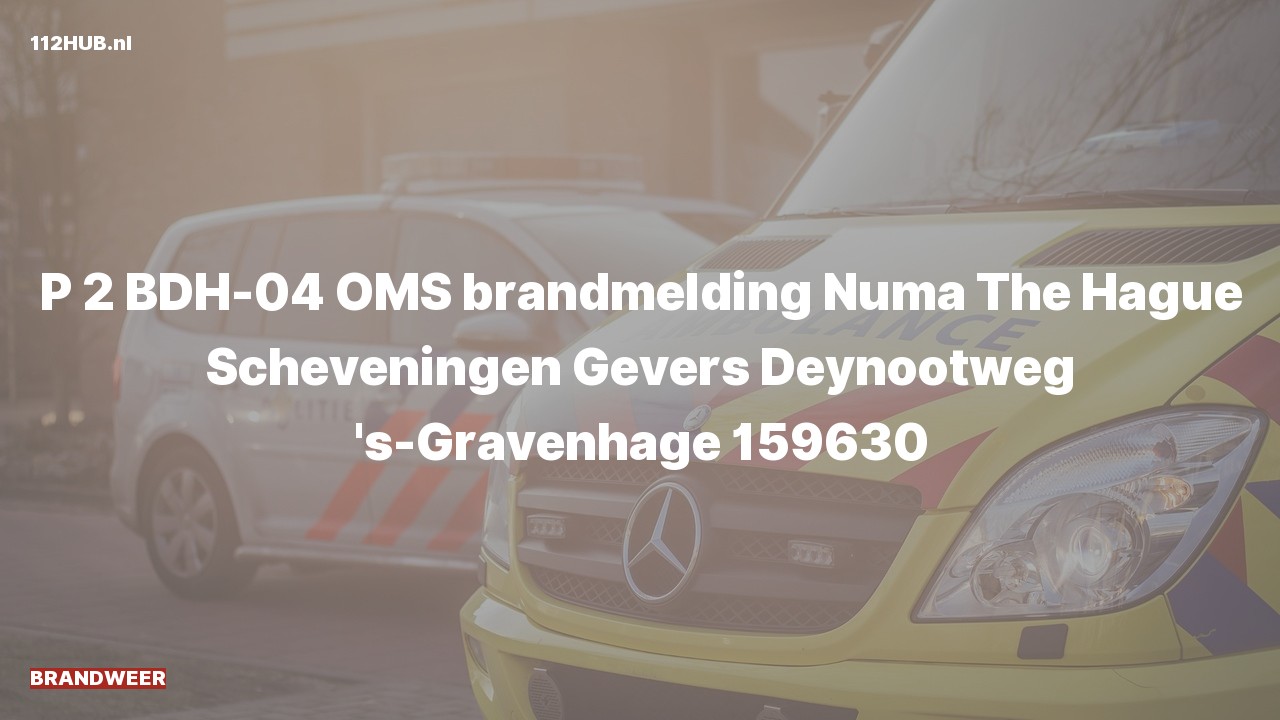 Deelafbeelding voor De brandweer is met gepaste spoed uitgerukt voor een automatische brandmelding naar de Gevers Deynootweg in 's-Gravenhage