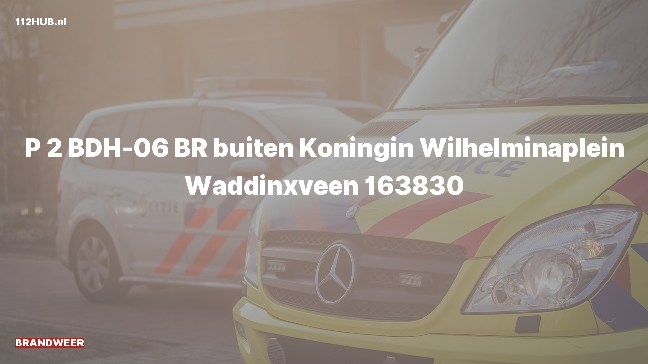 Deelafbeelding voor P2000-melding.