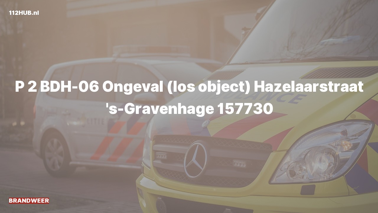Deelafbeelding voor Brandweer met gepaste spoed naar de Hazelaarstraat in 's-Gravenhage.
