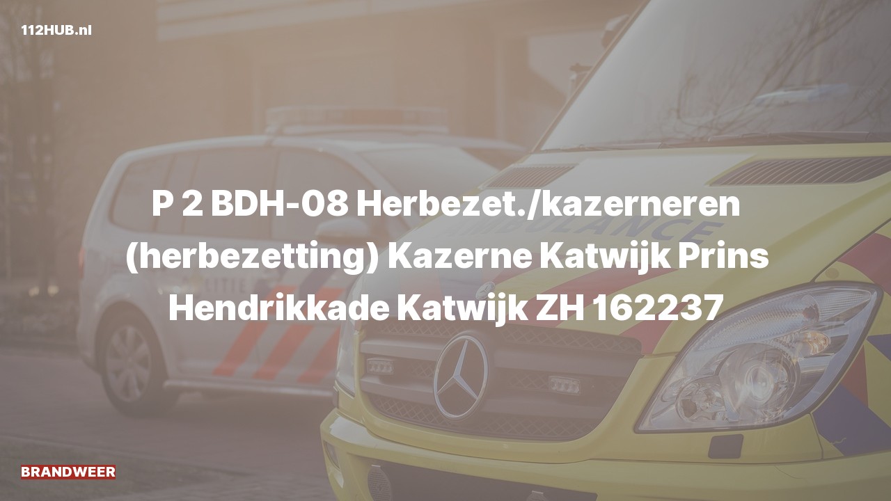Deelafbeelding voor Brandweer met gepaste spoed naar de Prins Hendrikkade in Katwijk.