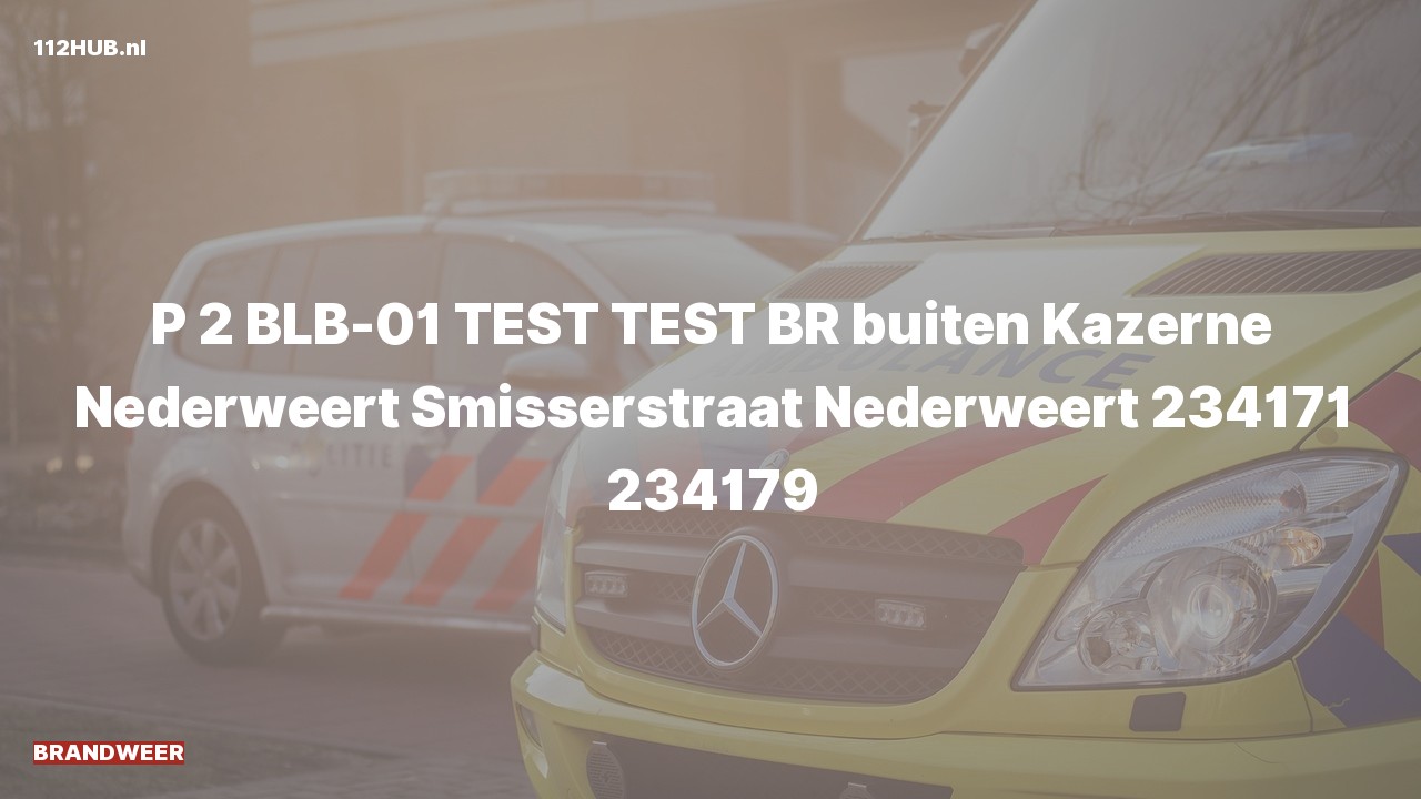 Deelafbeelding voor P2000-melding.