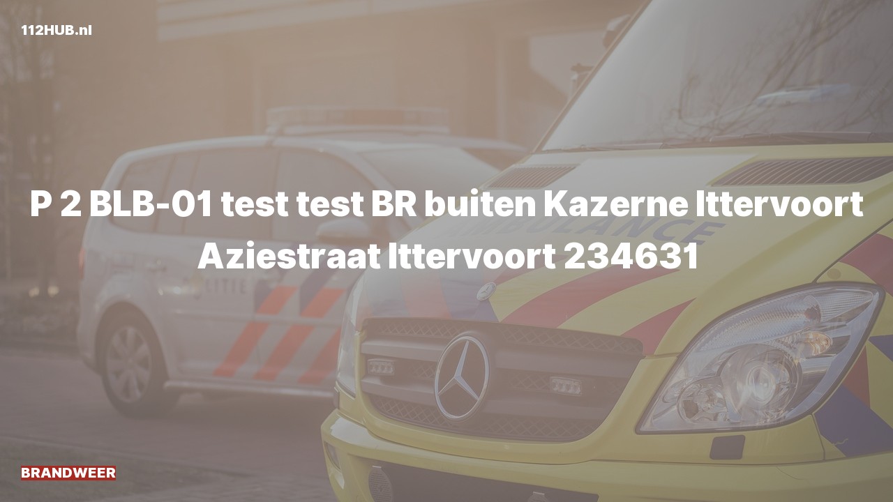 Deelafbeelding voor P2000-melding.