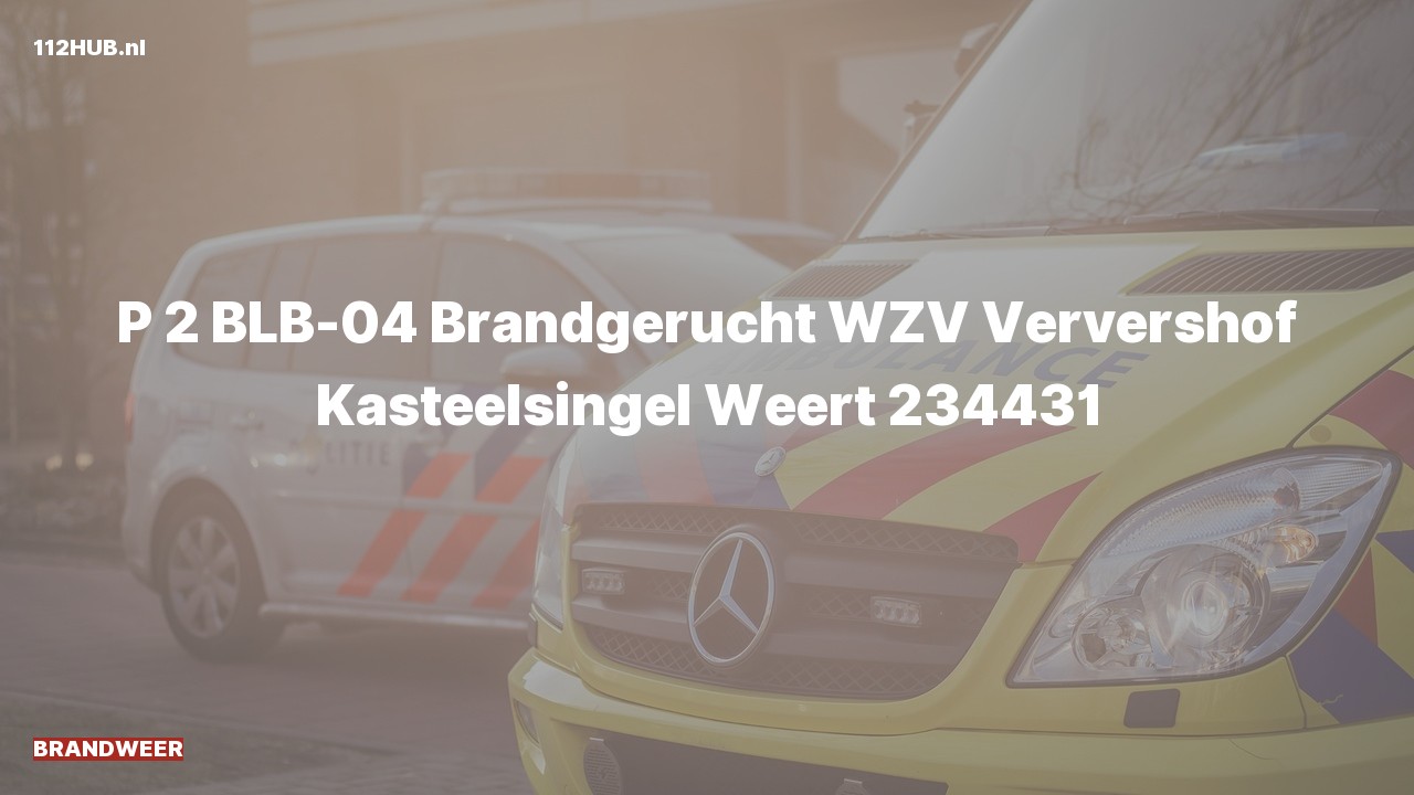 Deelafbeelding voor Brandweer met gepaste spoed voor brandgerucht naar de Kasteelsingel in Weert.