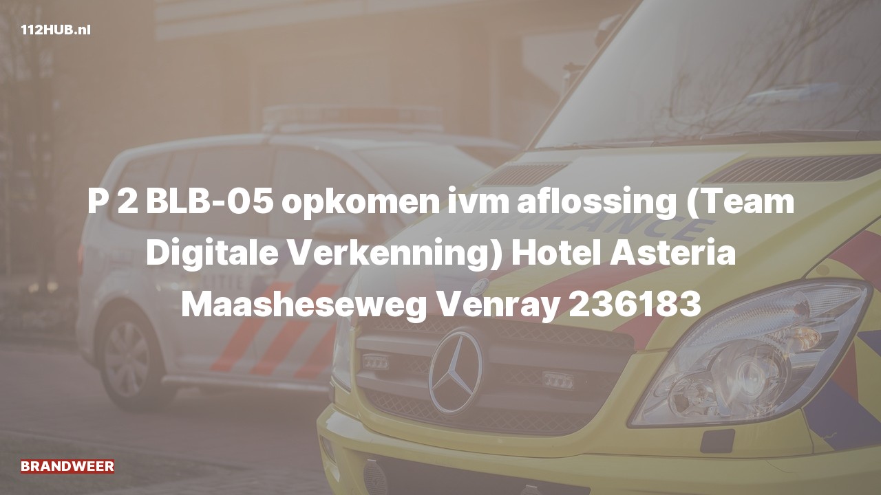 Deelafbeelding voor Brandweer met gepaste spoed naar de Maasheseweg in Venray.