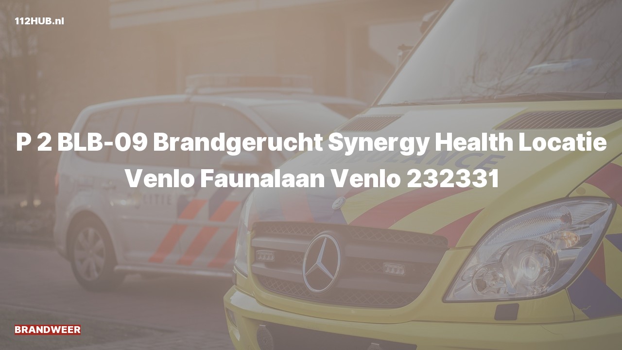 Deelafbeelding voor Brandweer met gepaste spoed voor brandgerucht naar de Faunalaan in Venlo.