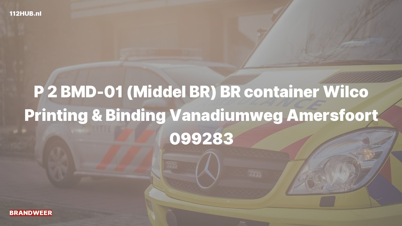 Deelafbeelding voor Brandweer met gepaste spoed naar de Vanadiumweg in Amersfoort.