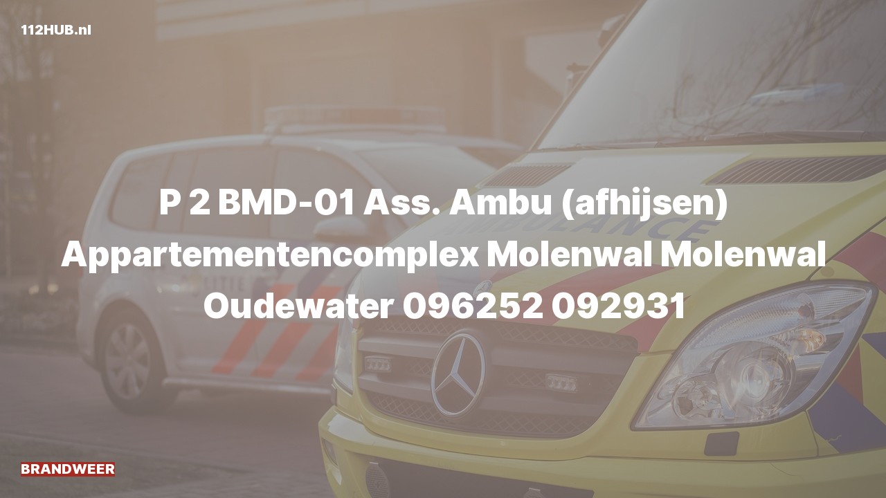 Deelafbeelding voor De brandweer is met gepaste spoed uitgerukt voor afhijsen naar de Molenwal in Oudewater
