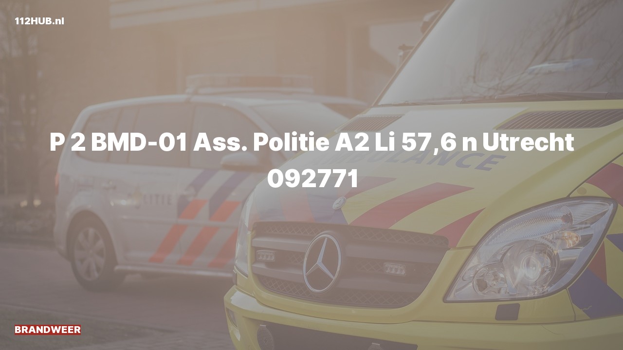 Deelafbeelding voor Brandweer met gepaste spoed op de A2 bij hectometerpaaltje 57.6.